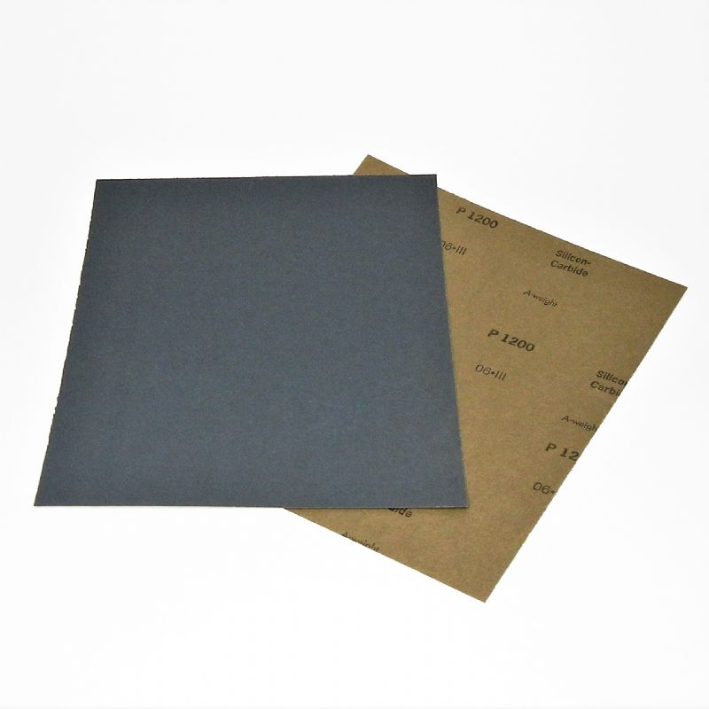 fogli carta abrasiva lateflex secco / umido mm. 230 x 280 p 1200 corindone / carburo di silicio<br />#fogliocartaabrasiva