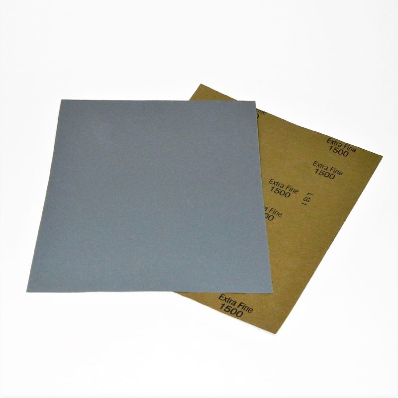 fogli carta abrasiva lateflex secco / umido mm. 230 x 280 p 1500 corindone / carburo di silicio<br />#fogliocartaabrasiva