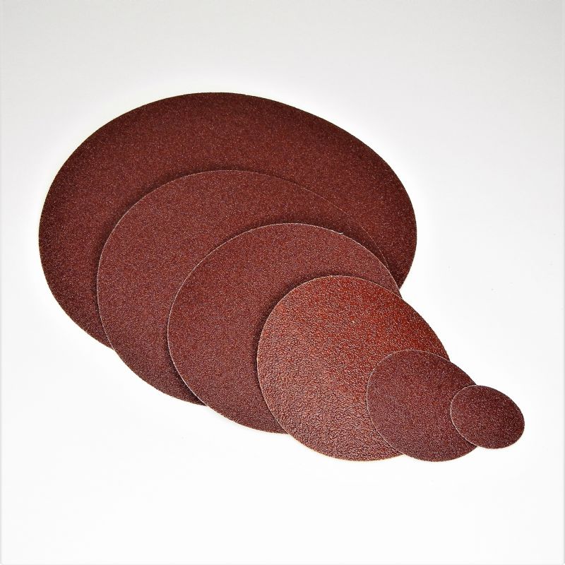 dischi tela abrasiva resinata rossa robusta tranciati d. mm. 700 p 36 a tipo corindone
