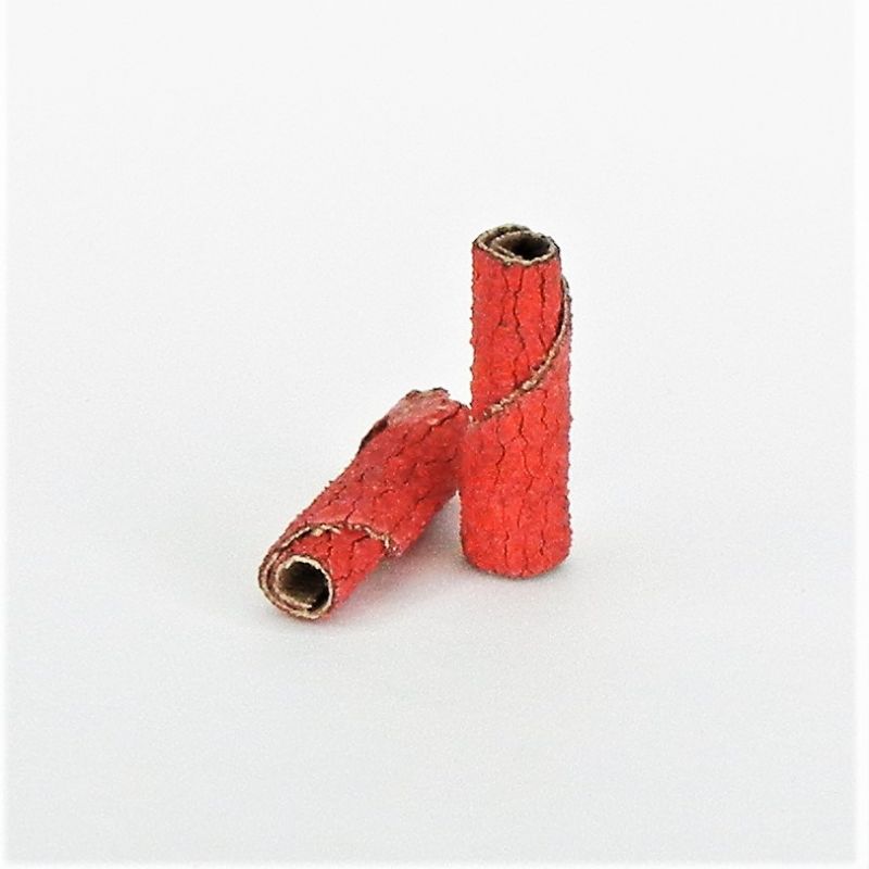 rulli avvolti tela abrasiva resinata rossa d. mm. 06 x 25 x f. 3  p 60 crm ceramicato