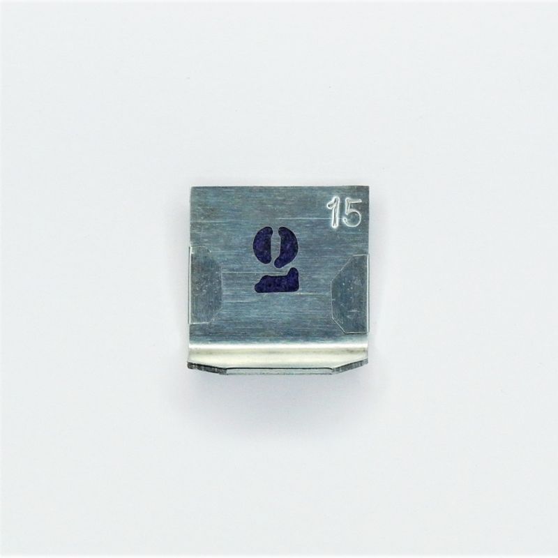 stampini numerici in zinco per marcare stencil set - H: mm. 15
