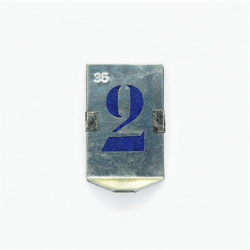 stampini numerici in zinco per marcare stencil set - H: mm. 35