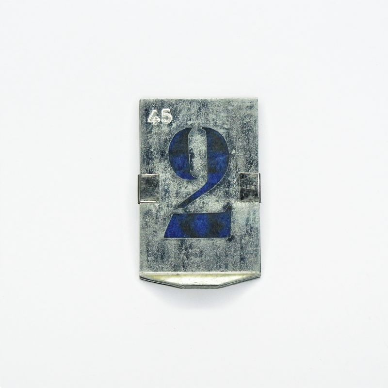 stampini numerici in zinco per marcare stencil set - H: mm. 45