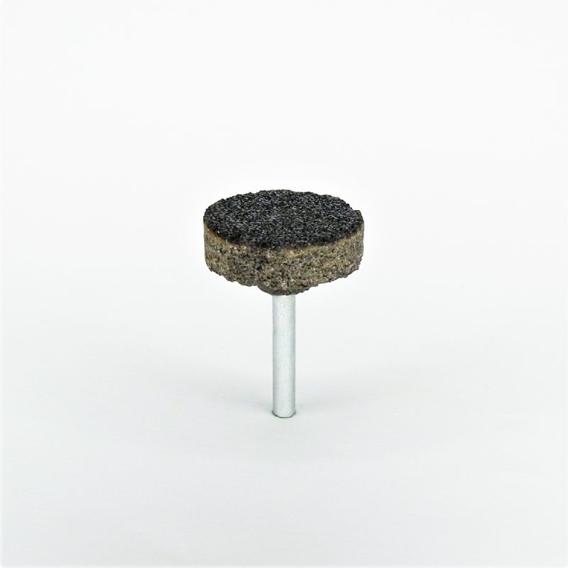 mola bachelitica abrasiva cilindrica per acciaio inox Ø 40 x 12 x p. 6 gr. 24
