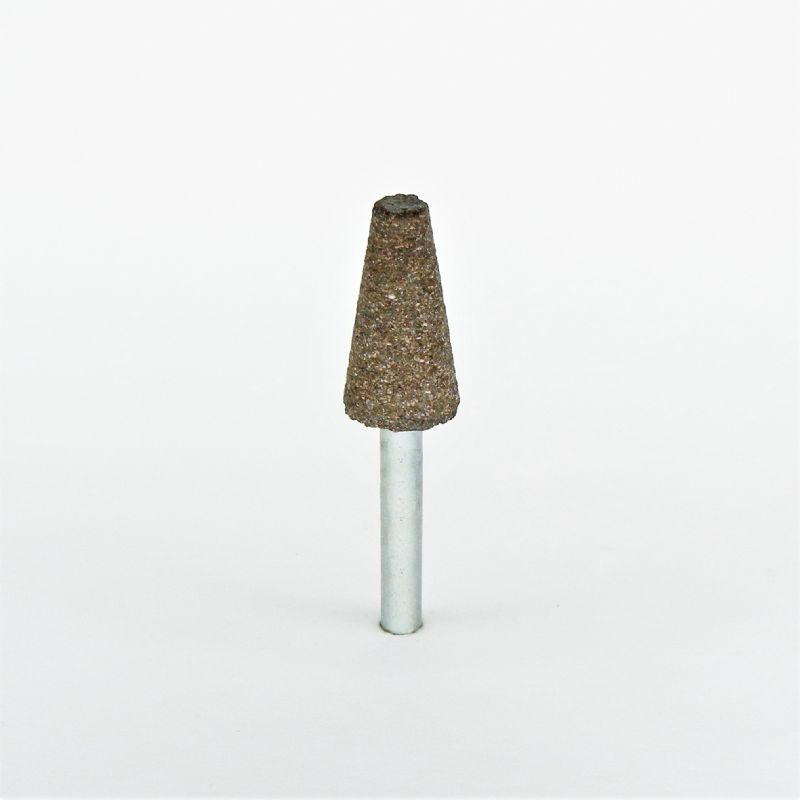 mola bachelitica abrasiva conica per acciaio inox Ø 17 x 08 x p. 6 gr. 24