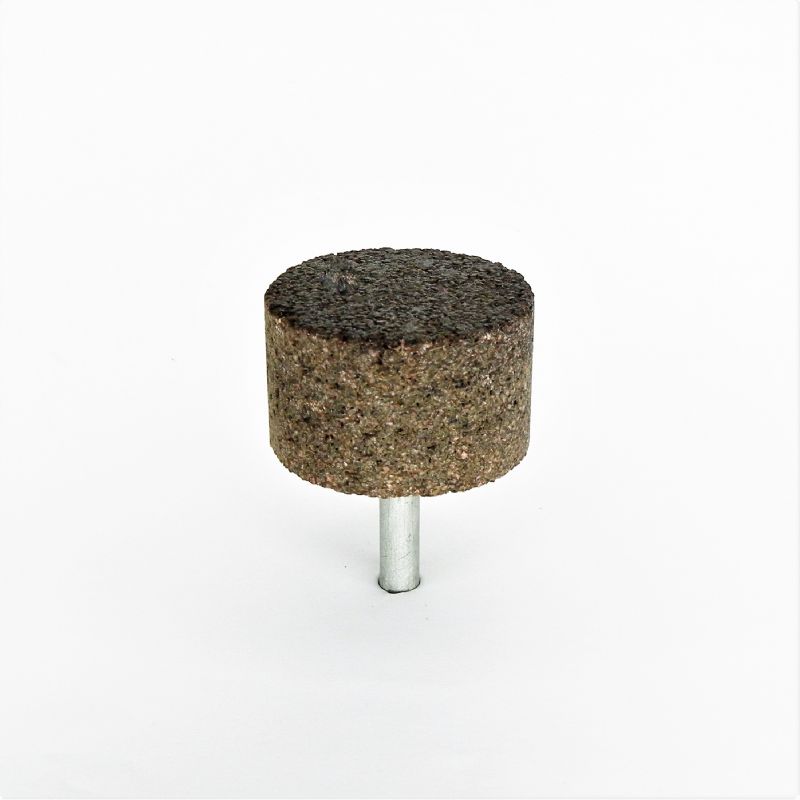 mola bachelitica abrasiva cilindrica per acciaio inox Ø 50 x 30 x p. 8 gr. 24
