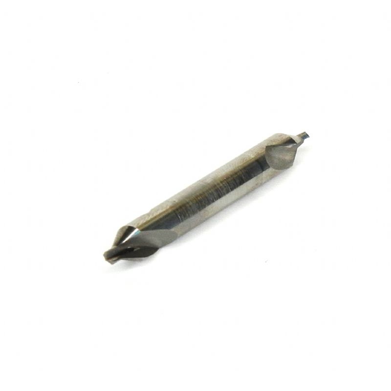 punta metallo duro integrale doppia x centrare d.mm.3,15 x 3 x 63 perno 8 z 2 affilatura tipo Elicoidale Standard