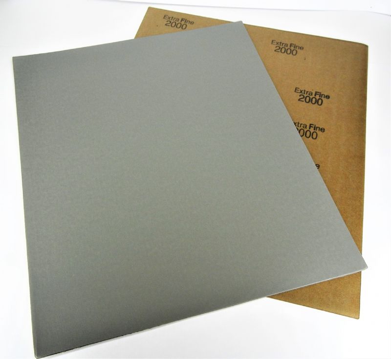 fogli carta abrasiva lateflex secco / umido mm. 230 x 280 p 2000 corindone / carburo di silicio<br />#fogliocartaabrasiva