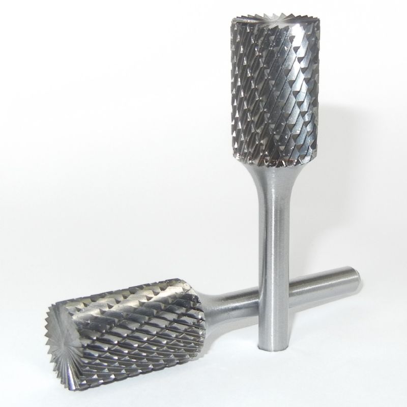 fresa metallo duro integrale cilindro taglio testa Ø mm. 16 x 25 x 70 perno 6 taglio 6