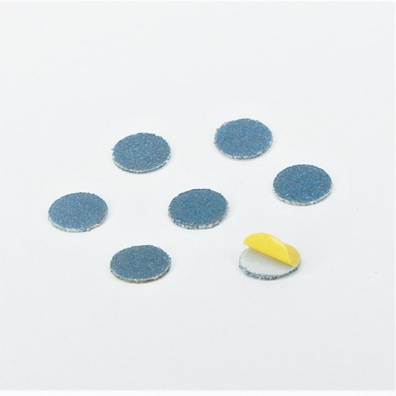 dischi tela abrasiva zirconio adesiva psa autoadesivi microdischi d. 10 mm. p 120 z