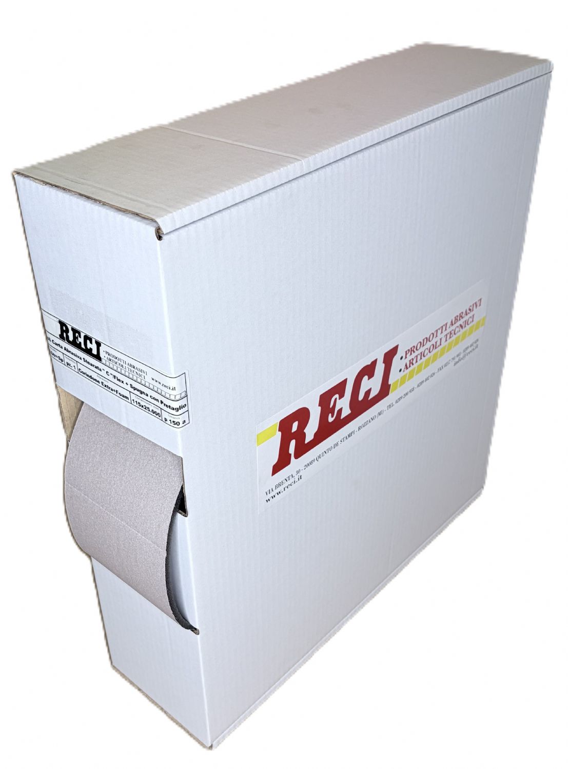 rotoli carta abrasiva spugna