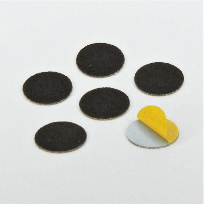 dischi abrasivi in tela corindone adesiva psa autoadesivi microdischi d. 18 mm. p 150 a