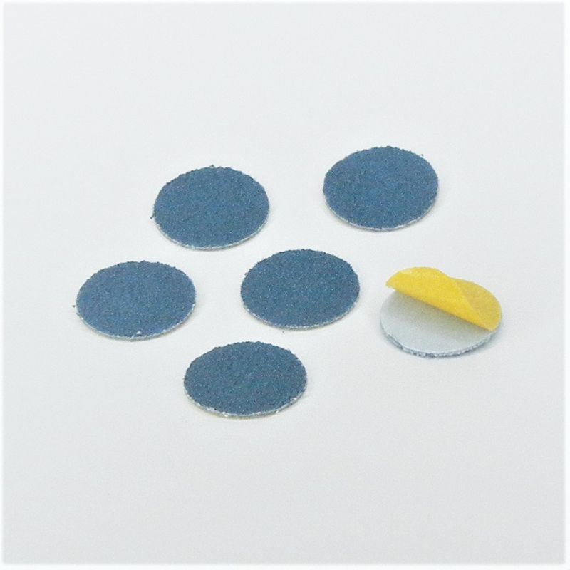 dischi abrasivi in tela zirconio adesiva psa autoadesivi microdischi d. 18 mm. p 80 z