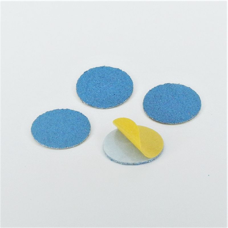 dischi abrasivi in tela zirconio adesiva psa autoadesivi microdischi d. 25 mm. p 60 z