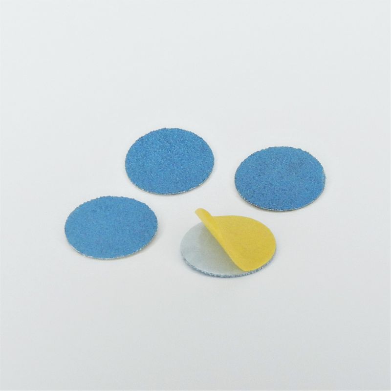 dischi abrasivi in tela zirconio adesiva psa autoadesivi microdischi d. 30 mm. p 60 z