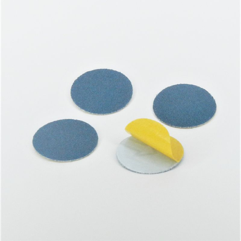 dischi abrasivi in tela zirconio adesiva psa autoadesivi microdischi d. 33 mm. p 120 z