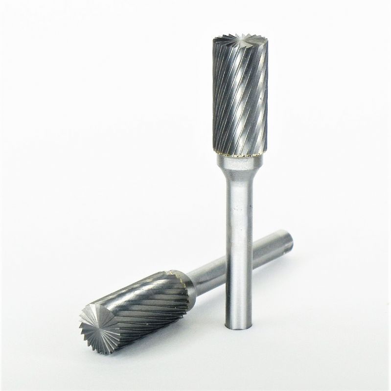 fresa metallo duro integrale cilindro taglio testa Ø mm. 12 x 25 x 70 perno 6 taglio 3 z 24