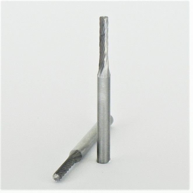 fresa metallo duro integrale cilindro taglio testa Ø mm. 2 x 12 x 38 perno 3 taglio E 5 z 12