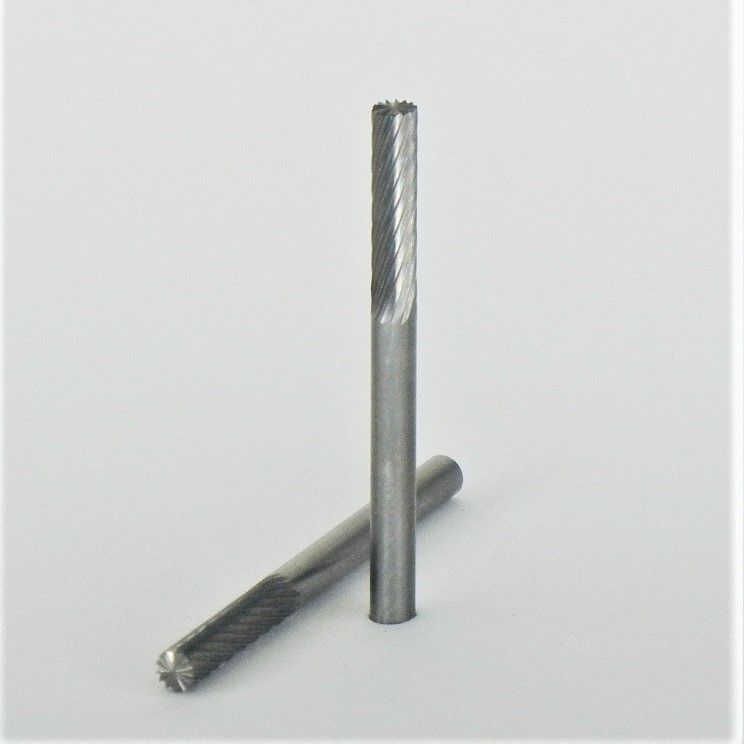 fresa metallo duro integrale cilindro taglio testa Ø mm. 3 x 14 x 38 perno 3 taglio E 5 z 14
