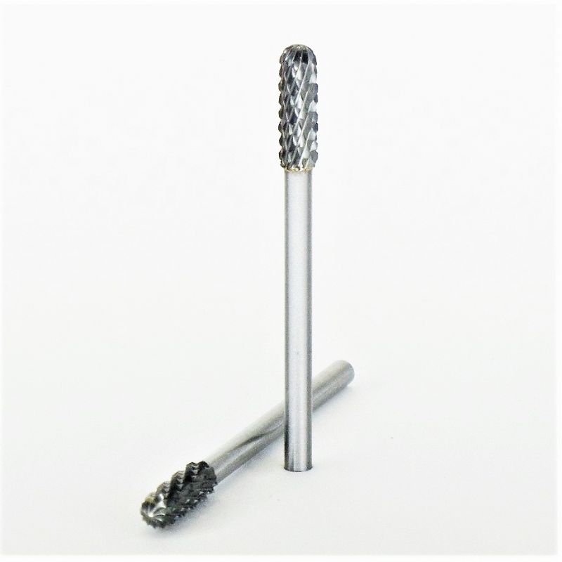 fresa metallo duro integrale cilindro testa sfera Ø mm. 4 x 14 x 51 perno 3 taglio E6 z10