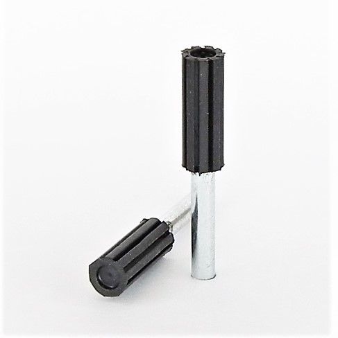 porta anelli mandrino gomma espansione centrifuga x manicotti tela abrasiva d. mm. 10 x 30 x perno 6 x 35