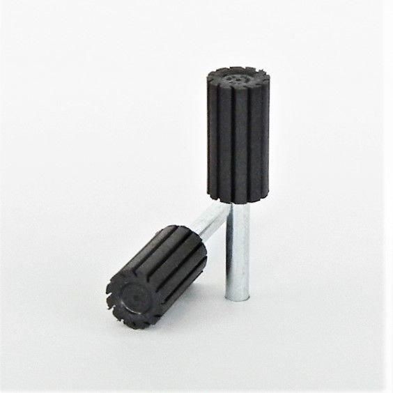 porta anelli mandrino gomma espansione centrifuga x manicotti tela abrasiva d. mm. 15 x 30 x perno 6 x 40