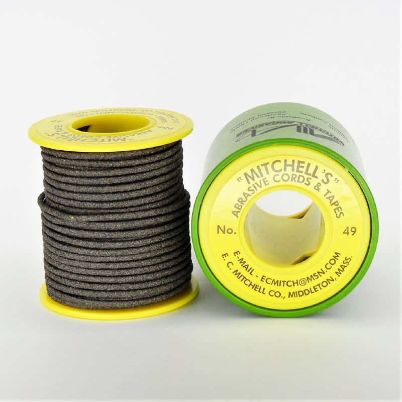 rocchetto filo abrasivo corindone carburo di silicio mitchell bobina n. 49 mt. 15,24 VeriReci Ø mm. +/- 2,3 grana 120