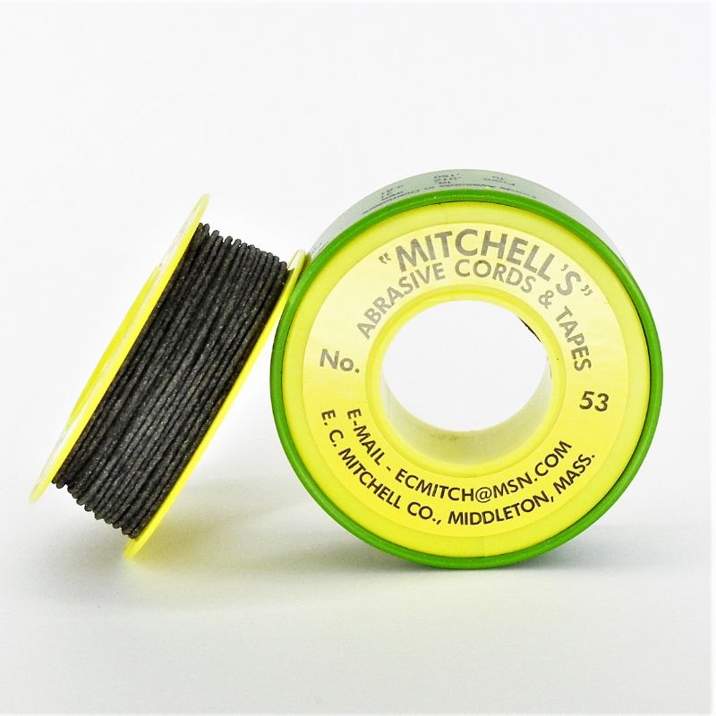rocchetto filo abrasivo corindone carburo di silicio mitchell bobina n. 53 mt. 15,24 VeriReci Ø mm. +/-  1,2 grana 180