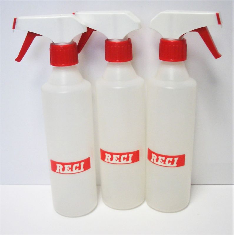 spruzzatore antiurto trasparente con flacone plastica da 500 ml.