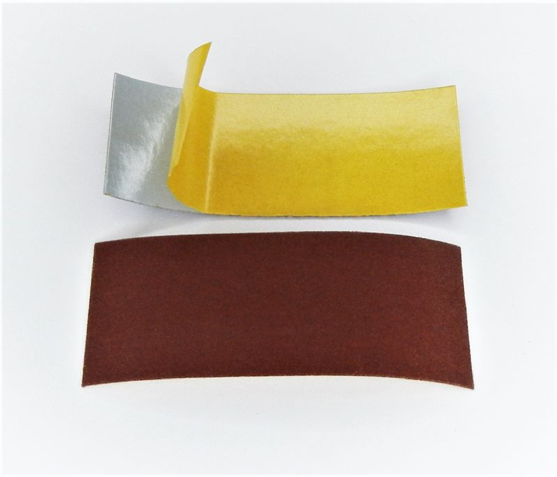 strisce abrasive in tela corindone adesive mm. 60 x 140 p 120 a