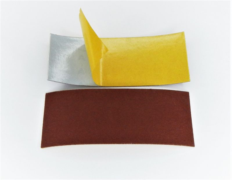 strisce abrasive in tela corindone adesive mm. 60 x 140 p 150 a