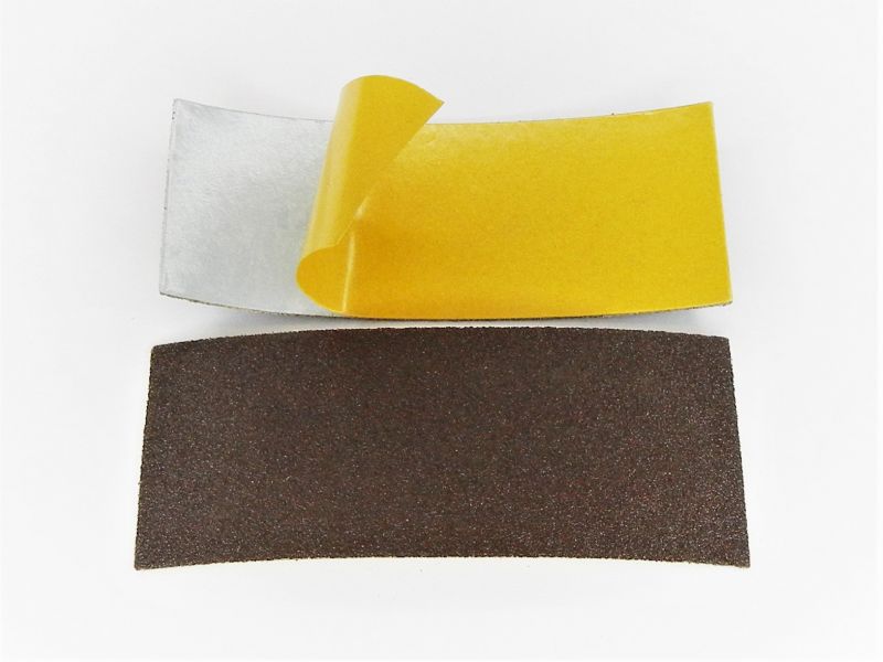 strisce abrasive in tela corindone adesive mm. 60 x 140 p 80 a