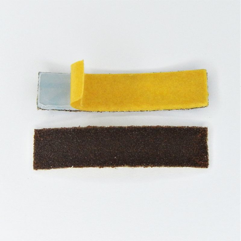 strisce abrasive in tela corindone adesive psa autoadesive mm. 12 x 50 p 150 a
