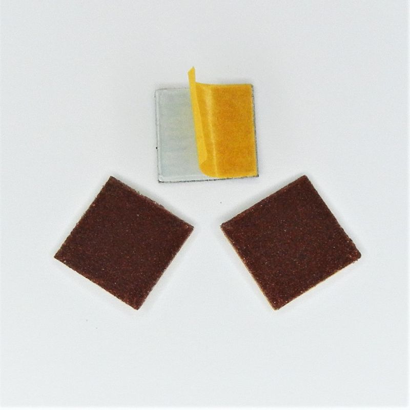 strisce abrasive in tela corindone adesive psa autoadesive mm. 20 x 20 p 150 a