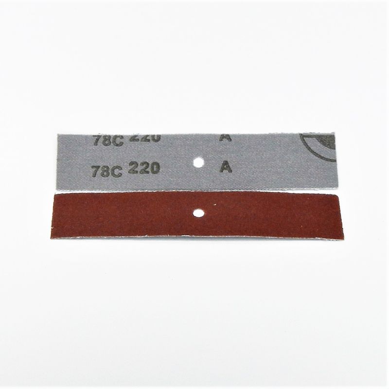 strisce abrasive in tela resistente corindone mm. 30 x 140 x f. 5 p 150 a