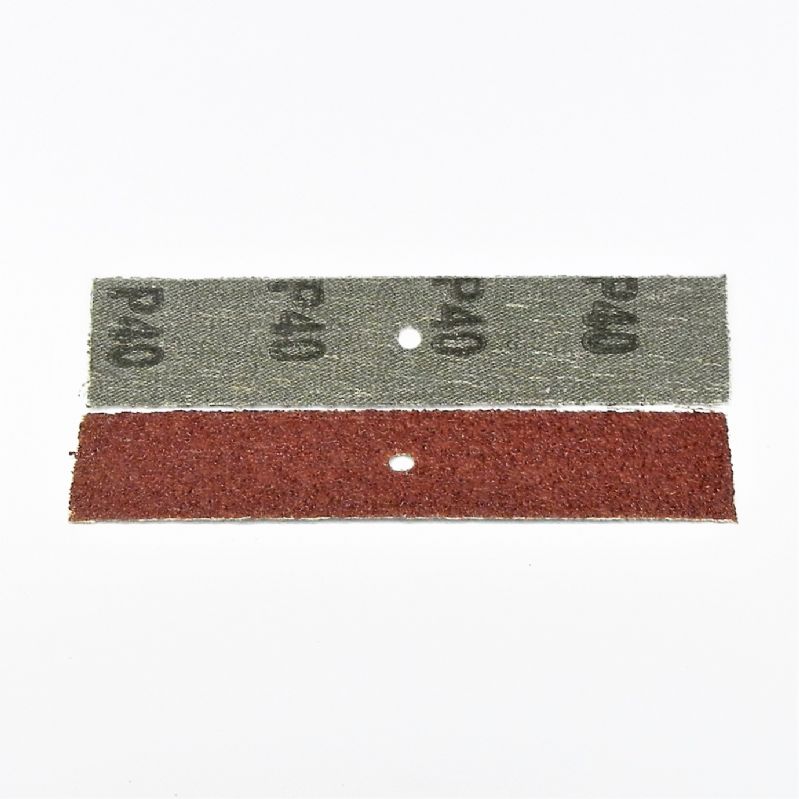 strisce abrasive in tela resistente corindone mm. 30 x 140 x f. 5 p 40 a
