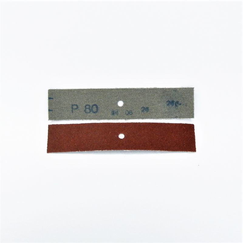 strisce abrasive in tela resistente corindone mm. 30 x 140 x f. 5 p 80 a
