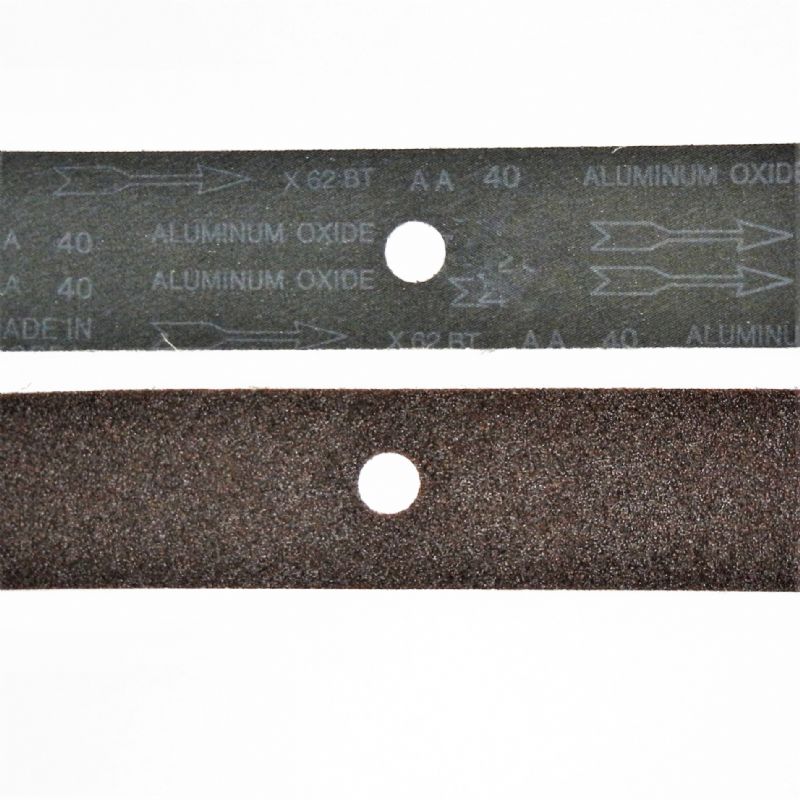 strisce abrasive in tela resistente corindone mm. 70 x 300 x f. 21 p 40 a