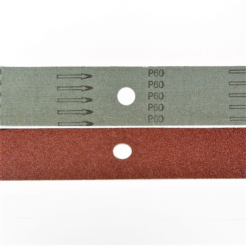 strisce abrasive in tela resistente corindone mm. 70 x 300 x f. 21 p 60 a