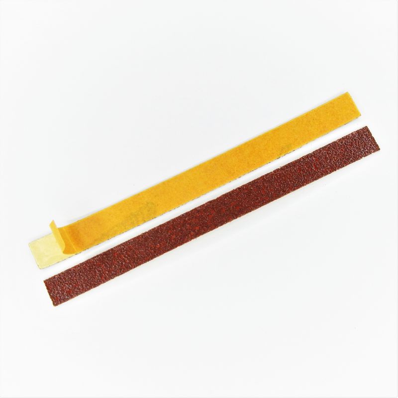 strisce abrasive in tela corindone adesive psa autoadesive mm. 12 x 150 p 60 a