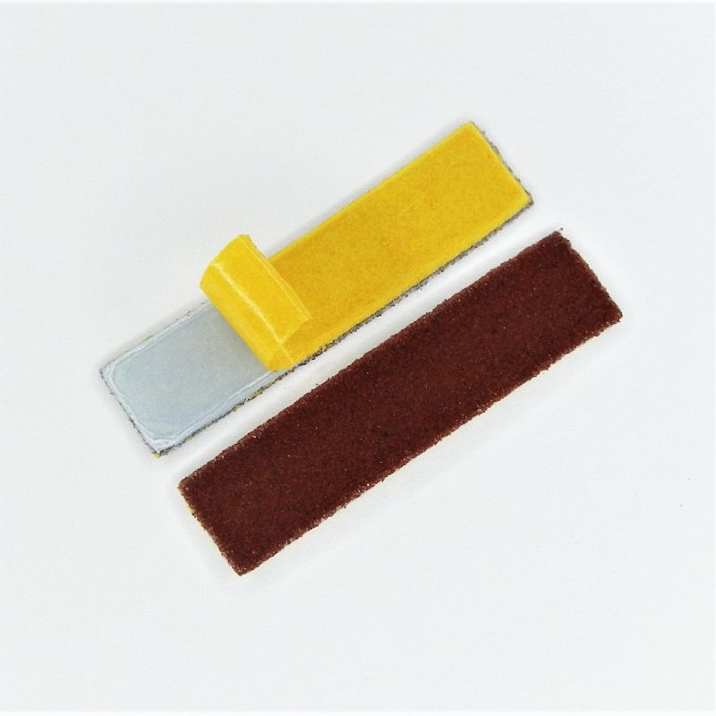 strisce abrasive in tela corindone adesive psa autoadesive mm. 12 x 50 p 120 a
