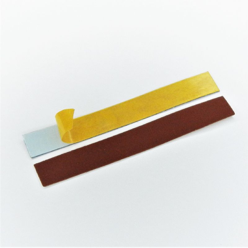 strisce abrasive in tela corindone adesive psa autoadesive mm. 20 x 150 p 320 a