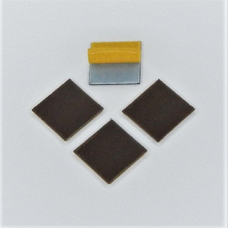strisce abrasive in tela corindone adesive psa autoadesive mm. 20 x 20 p 800 a