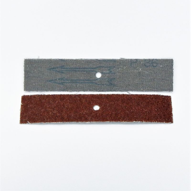 strisce abrasive in tela resistente corindone mm. 30 x 140 x f. 5 p 36 a