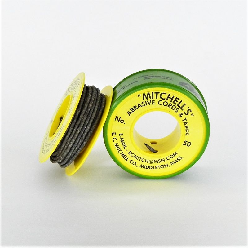 rocchetto filo abrasivo corindone carburo di silicio mitchell bobina n. 50E mt. 3,65 VeriReci Ø mm. +/- 2,1  grana 180