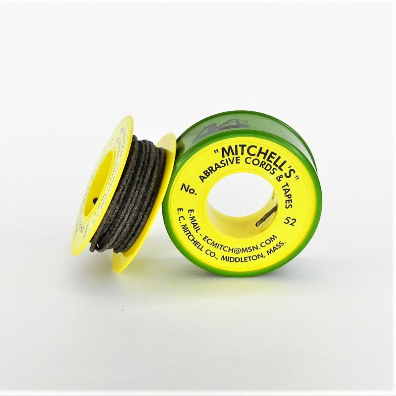 rocchetto filo abrasivo corindone carburo di silicio mitchell bobina n. 52E mt. 3,65 VeriReci Ø mm. +/- 1,8  grana 150