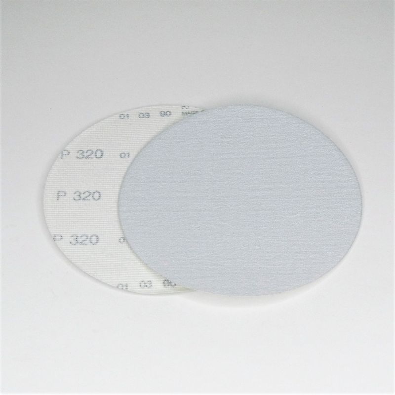 dischi abrasivi in carta resinata + velcro d.mm. 125 p 320 a tipo corindone
