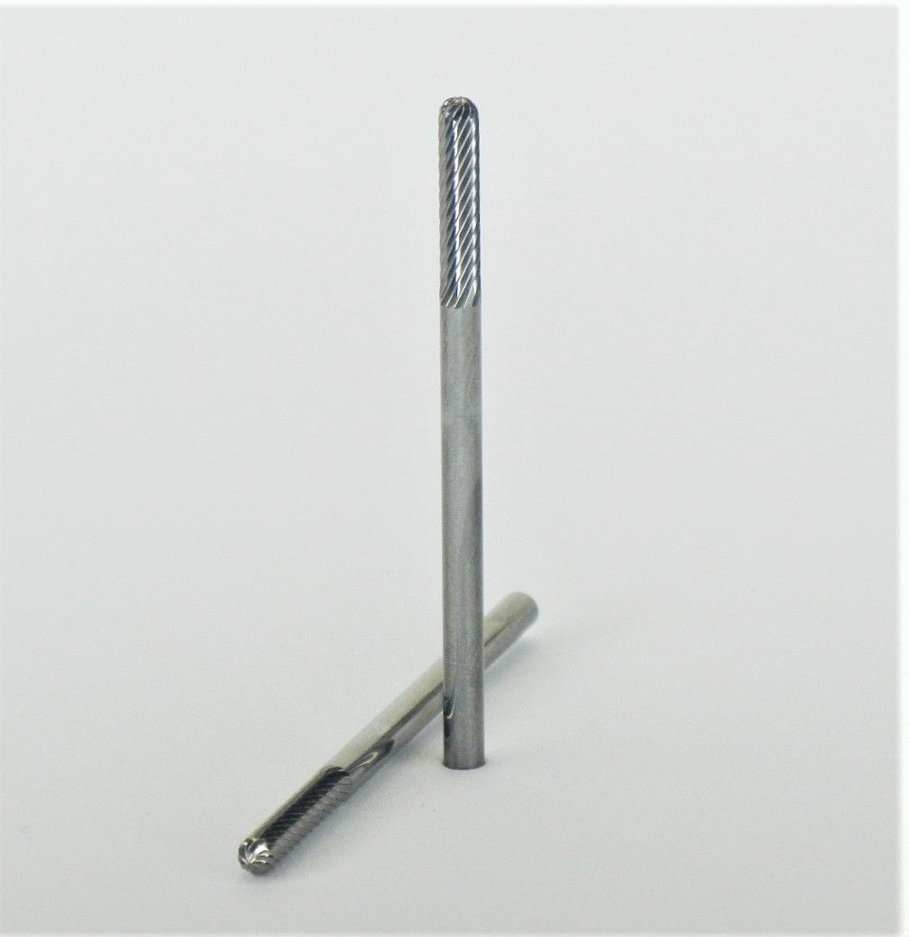 fresa metallo duro integrale cilindro testa sfera Ø mm. 3 x 13 x 50 perno 3 taglio E 5 z 14