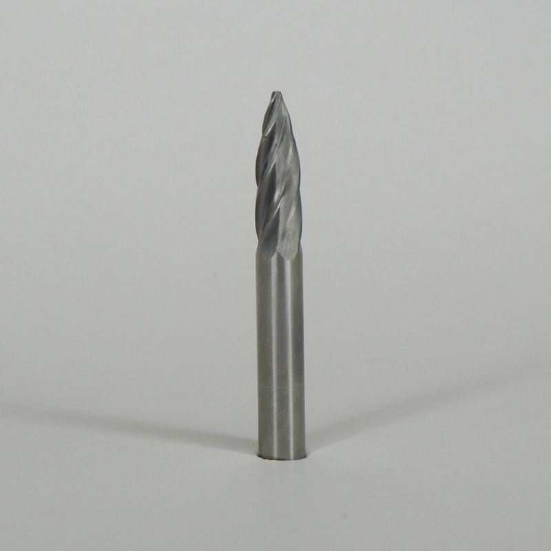 fresa metallo duro integrale testa ogiva Ø mm. 6 x 21 x 51 perno 6 taglio E1 z6