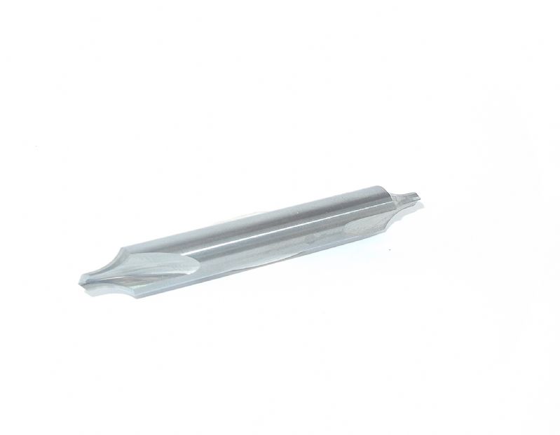 punta metallo duro integrale doppia x centrare d.mm.3,15 x 3 x 63 perno 8 z 2 affilatura Speciale Extra Piatta tipo Raggio 1/4